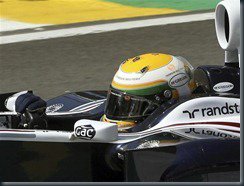 Rubens Barrichelo In Car