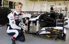 2012 Williams F1 Team Partner Day.
Silverstone Circuit, Towcester, Northamptonshire.
17th October 2012.
Susie Wolff.
World Copyright:Andrew Ferraro/LAT Photographic
ref: _Q0C6388