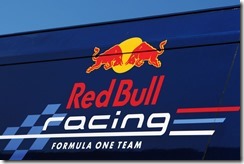 JEREZ DE LA FRONTERA, SPAIN - FEBRUARY 10:  Detail on Red Bull Racing hospitality unit during day four of Formula One winter testing at the Circuito de Jerez on February 10, 2012 in Jerez de la Frontera, Spain.  (Photo by Ker Robertson/Getty Images)