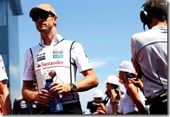 Jenson Button before the race start