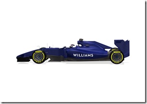 2014 Official Photos January 2013 The Williams FW36 Photo: Williams F1 . ref: Digital Image WF1_FW36_SIDE 