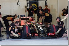 2014 F1 Pre Season Test 2 - Day 4
Bahrain International Circuit, Bahrain.
Saturday 22 February 2014.
Pastor Maldonado, Lotus E22 Renault.
World Copyright: Andrew Ferraro/Lotus F1.
ref: Digital Image _79P3450