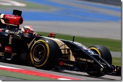 2014 In-Season Test 1.
Bahrain International Circuit, Sakhir, Bahrain.
Tuesday 08 April 2014.
Pastor Maldonado, Lotus E22 Renault.
World Copyright: Alastair Staley/Lotus F1..
ref: Digital Image _R6T6557.JPG
