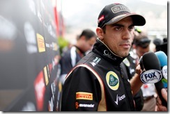 Monte Carlo, Monaco.
Wednesday 21 May 2014.
Pastor Maldonado, Lotus F1, talks to the press.
World Copyright: Andrew Ferraro/Lotus F1.
ref: Digital Image _FER0708