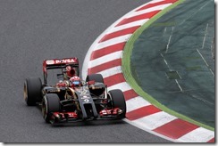Circuit de Catalunya, Barcelona, Spain.
Sunday 11 May 2014.
Romain Grosjean, Lotus E22 Renault.
Photo: Alastair Staley/Lotus F1 Team.
ref: Digital Image _R6T6730