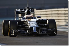 Yas Marina Circuit, Abu Dhabi, United Arab Emirates.
Wednesday 26 November 2014.
Stoffel Vandoorne, McLaren MP4-29H Honda.
World Copyright: Sam Bloxham/LAT Photographic.
ref: Digital Image _G7C9816
