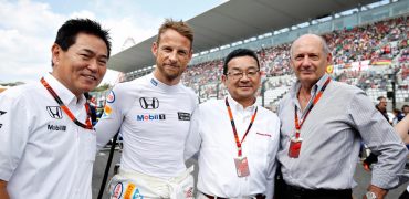 Jenson Button with Ron Dennis