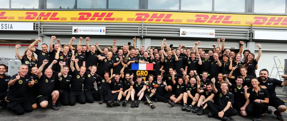 Lotus F1 Team in Belgium