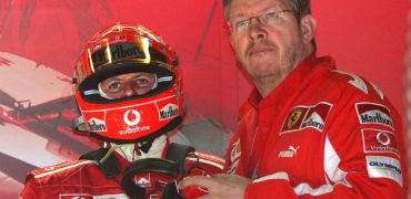 Ross Brawn with Michael Schumacher