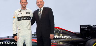 Jenson Button with Ron Dennis