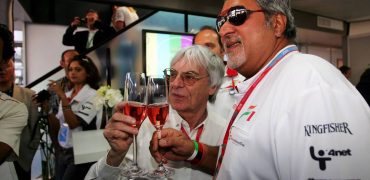 Vijay Mallya with Bernie Ecclestone